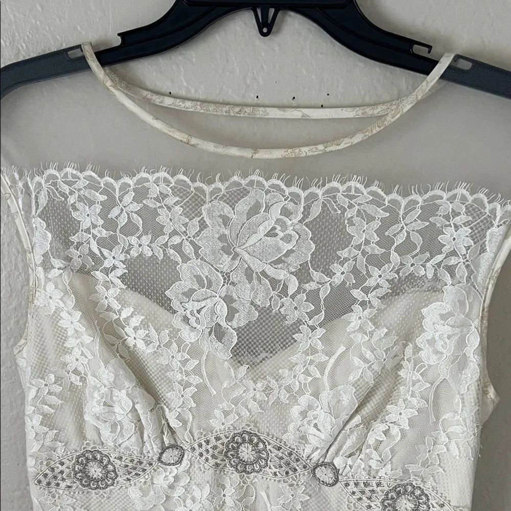 Vintage Claire Pettibone Sleeveless Wedding Dress In Size 8 — image 3 of 8